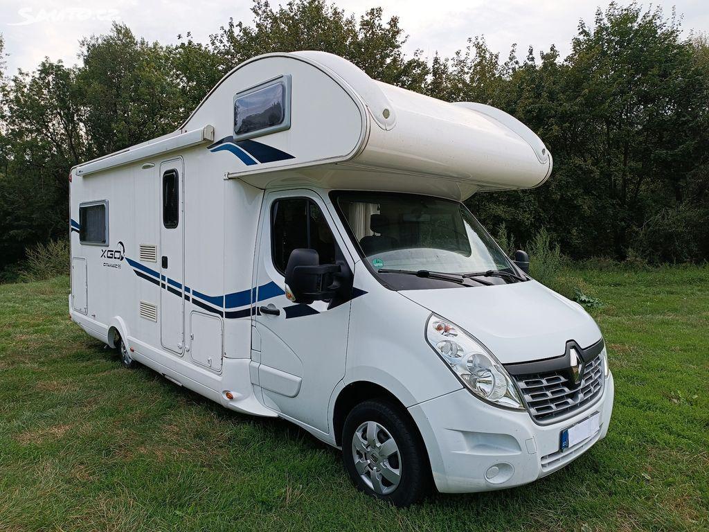 Exteriér obytného vozu - čelní pohled